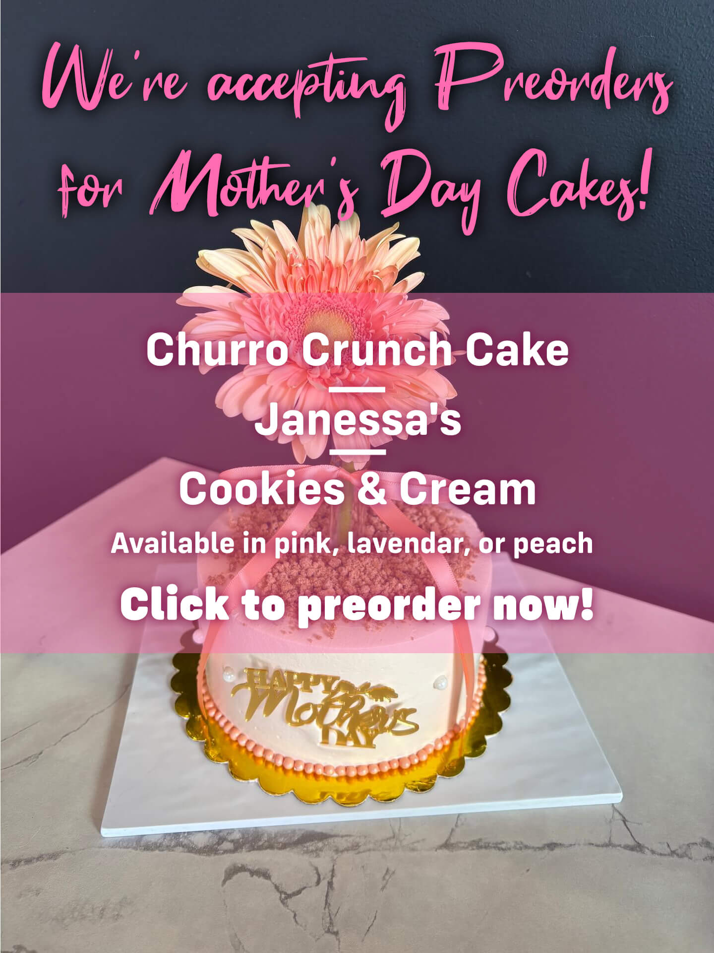 mothers day cake poster