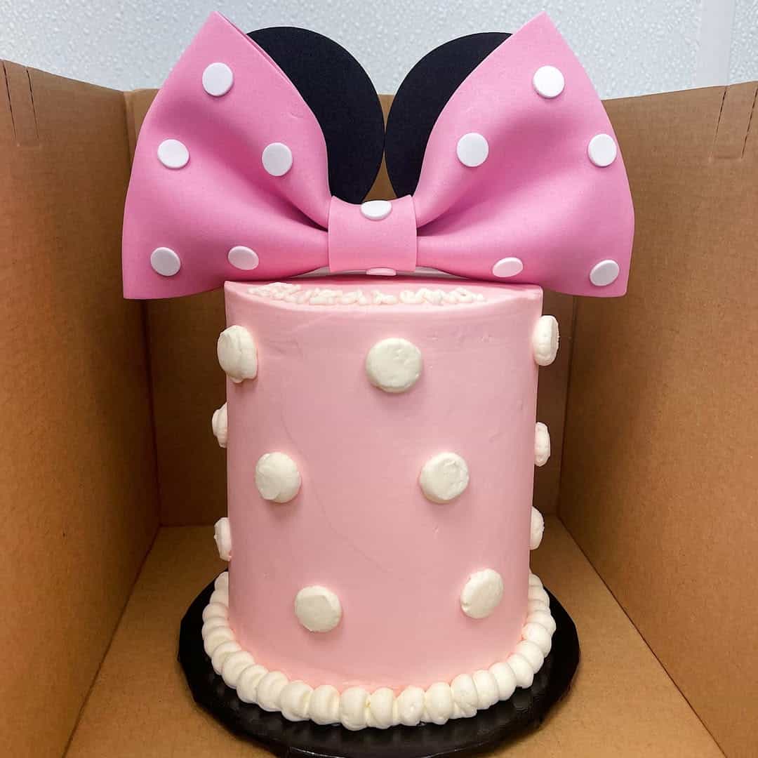 pink mouse cake