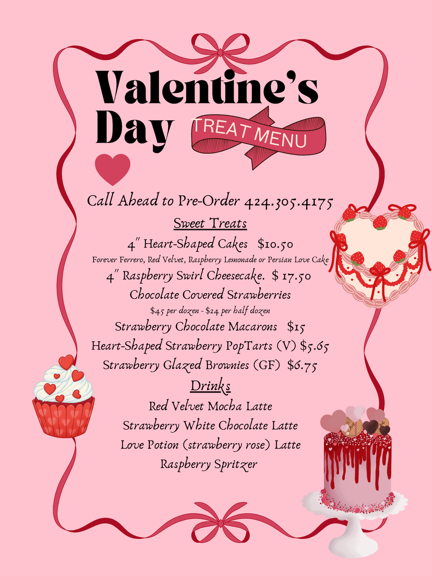 valentines day menu
